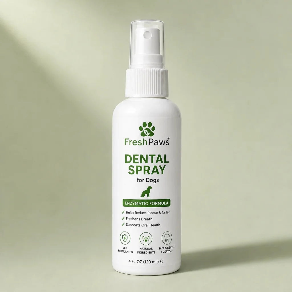 Edit this exact FreshPaws product-page visual. Preserve the original composition, bottle, branding,