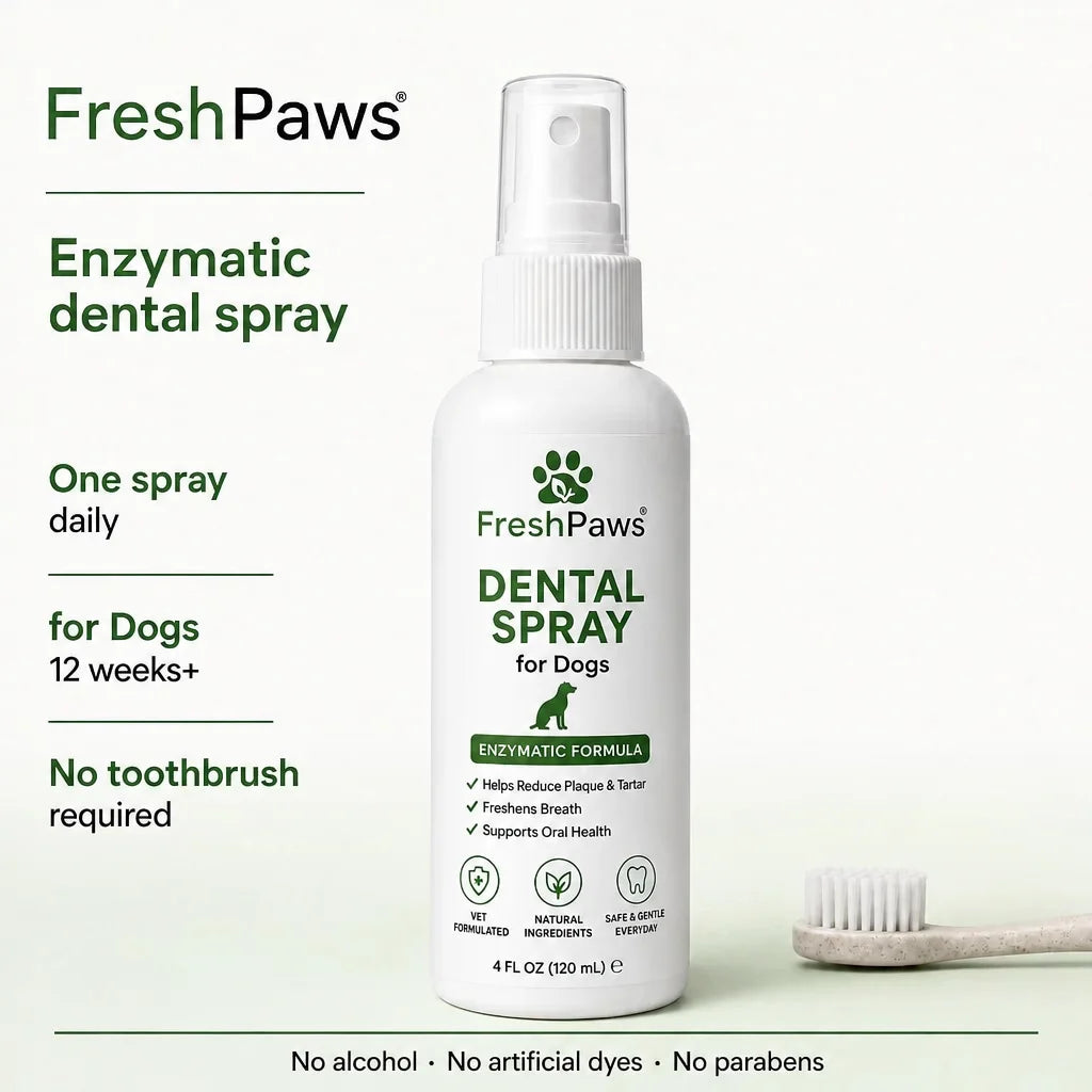 Edit this exact FreshPaws product-page visual. Preserve the original composition, bottle, branding,
