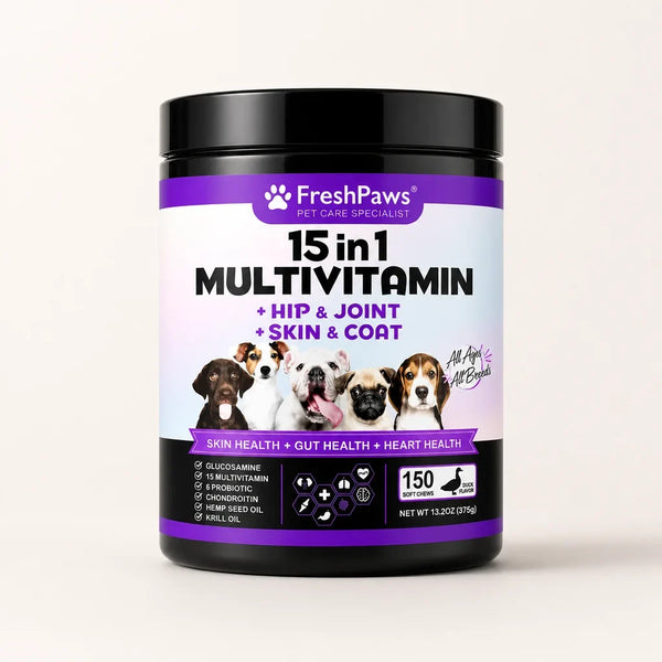 Catalog packshot — FreshPaws 15-in-1 Multivitamin Soft Chews for Dogs