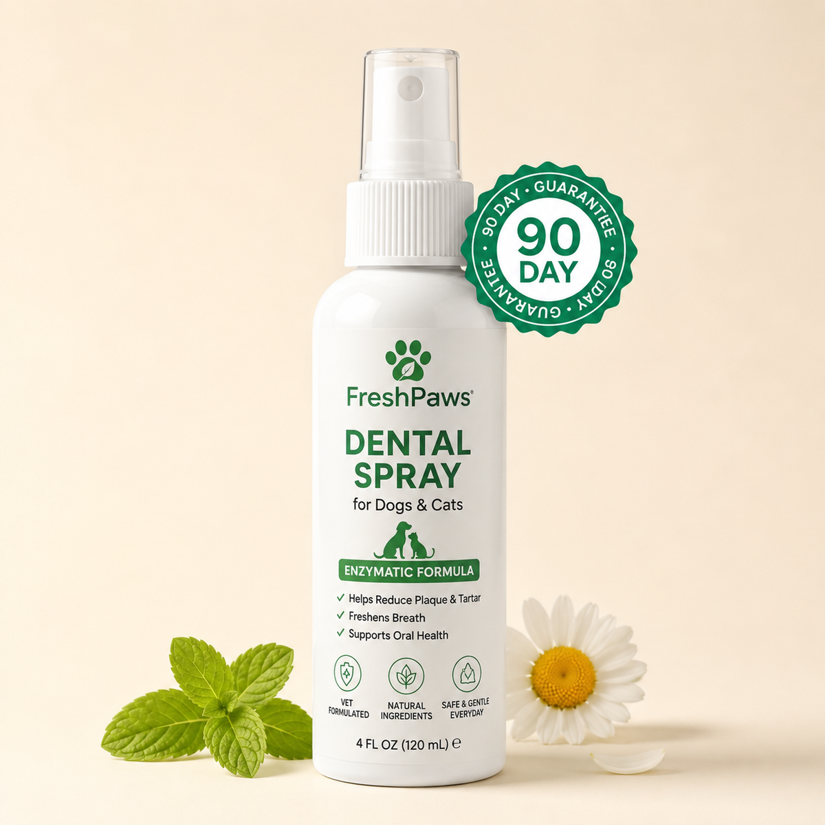 FreshPaws Enzymatic Dental Spray for Dogs & Cats